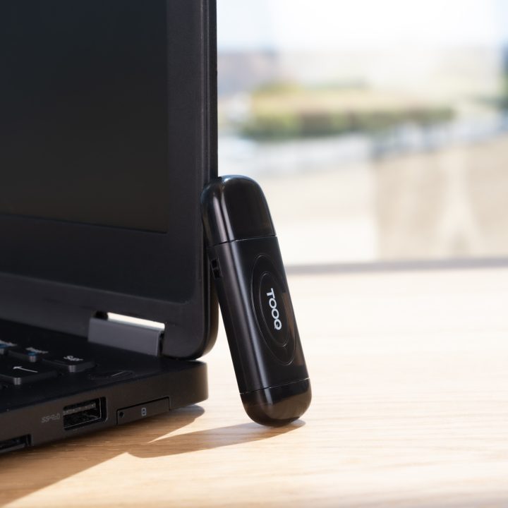 TooQ Leitor de Cartões USB 3.0, 2 em 1, SD/TF, Preto
