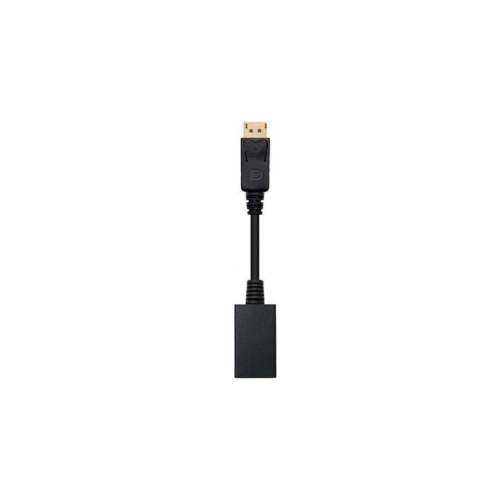 Adaptador DisplayPort para HDMI Nanocable macho-fêmea 15cm preto…