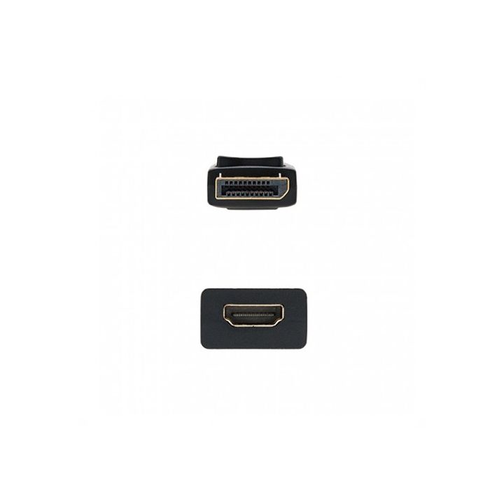 Adaptador DisplayPort para HDMI Nanocable macho-fêmea 15cm preto…