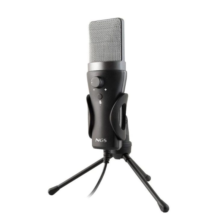 NGS MS120 USB Black Microphone for Podcasting