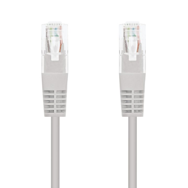 Nanocable Cabo de rede patch cord RJ45 Cat.6 UTP AWG24, Cinzento, 1.5m