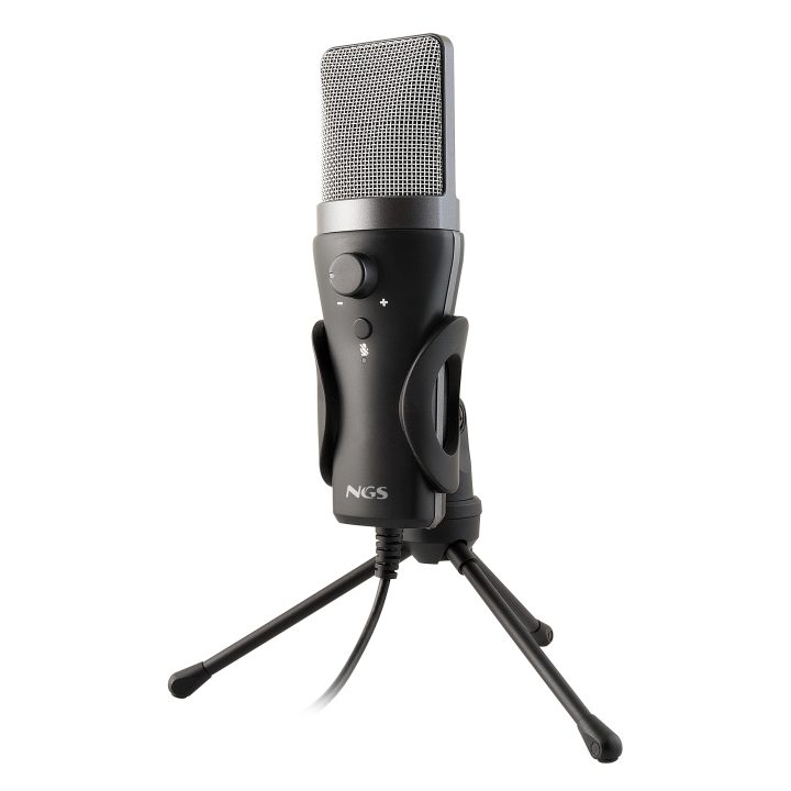 NGS MS120 USB Preto Microfone para criar podcasts