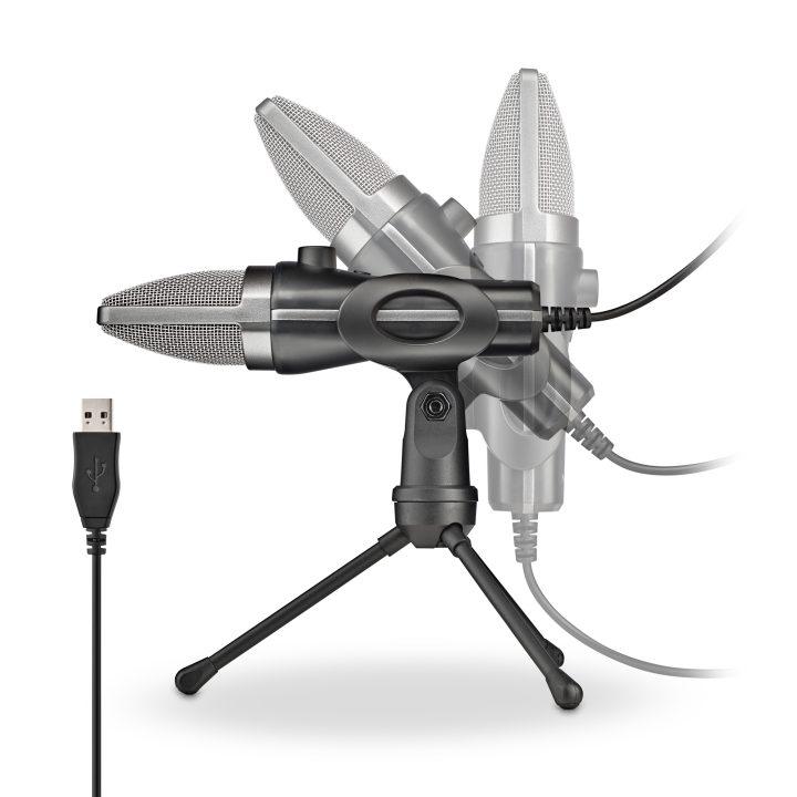 NGS MS120 USB Preto Microfone para criar podcasts