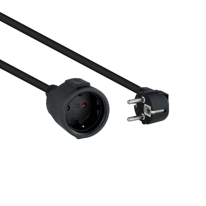 Nanocable Cabo de Alimentação Extensor, Preto, 3 m
