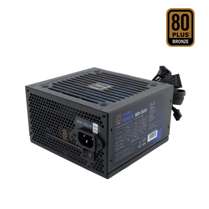 CoolBox ATX POWER SUPPLY FORCE-BR 500W 80+ BRONZE RETAIL (100V-240V)