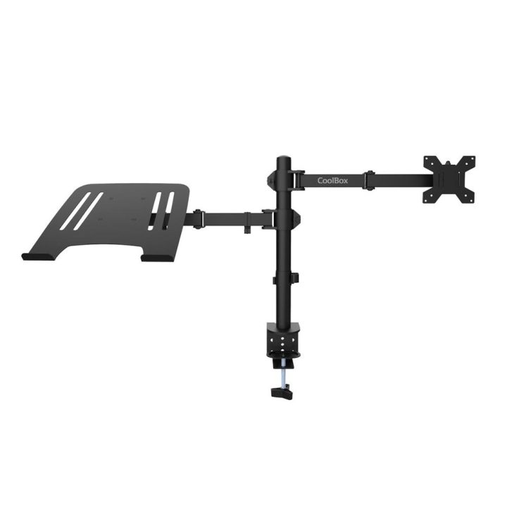 CoolBox Suporte de dois braços para monitor e portátil MP01