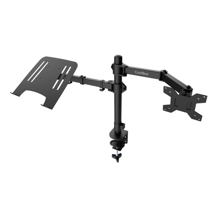 CoolBox Suporte de dois braços para monitor e portátil MP01
