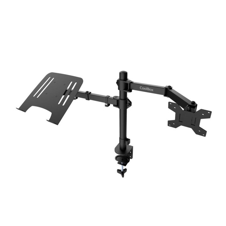 CoolBox Soporte de dos brazos para monitor y portátil MP01