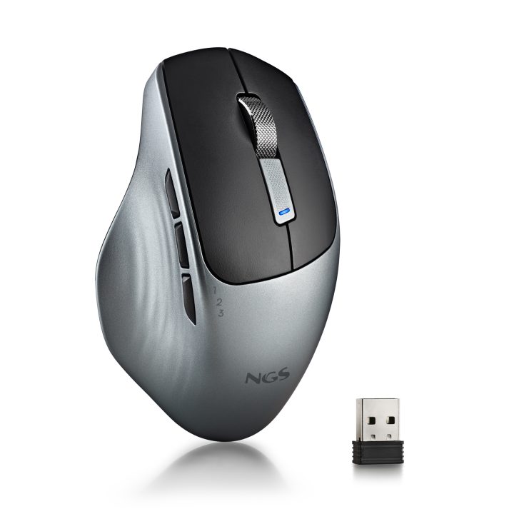 NGS LUSH-RB Right-Handed RF Wireless Optical Office Mouse 1600 DPI