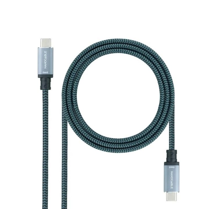 Nanocable Cable USB 3.1 Gen2 10Gbps 5A, 4K/60Hz, USB-C/M-USB-C/M…