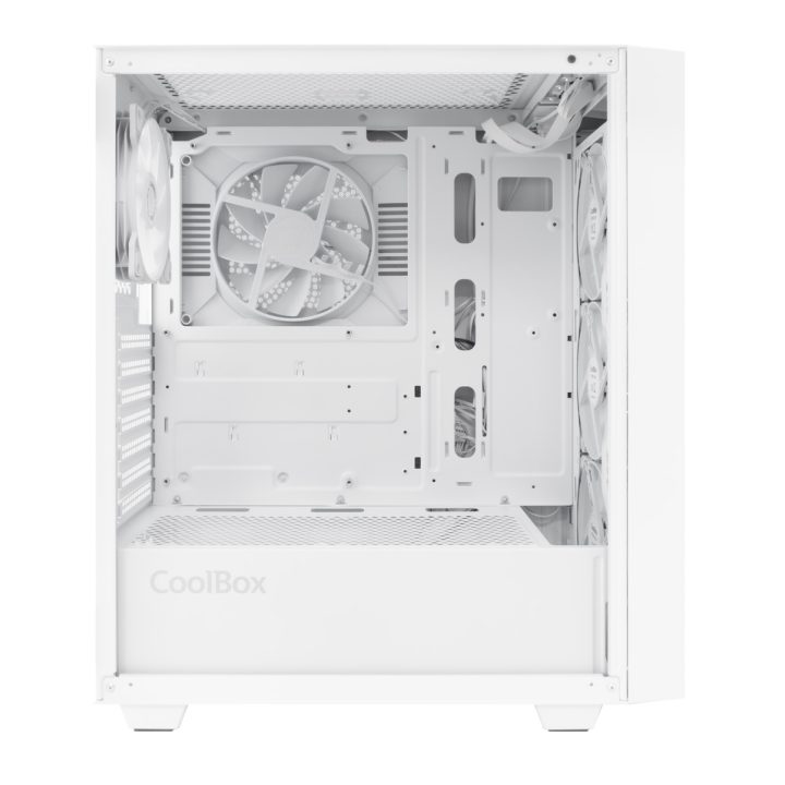 CoolBox GAMING ATX CASE GA300 GRIDLINE ARGB WHITE USB-C 3.2 GEN1 NO…