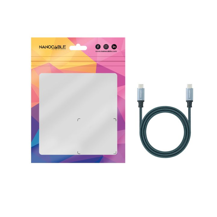 Nanocable Cable USB 3.1 Gen2 10Gbps 5A, 4K/60Hz, USB-C/M-USB-C/M…