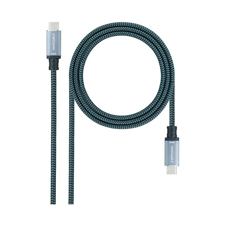 Nanocable Cable USB 3.1 Gen2 10Gbps 5A, 4K/60Hz, USB-C/M-USB-C/M…