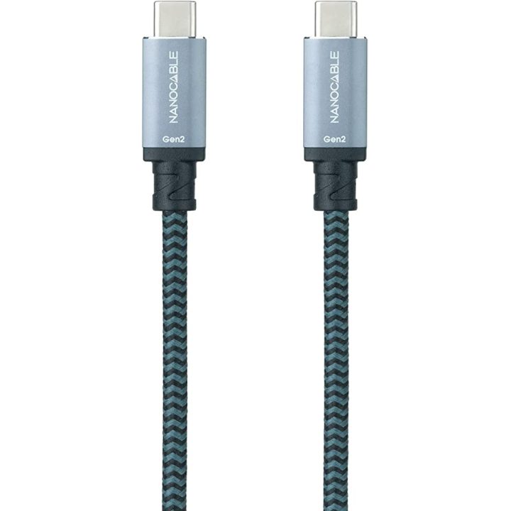Nanocable Cable USB 3.1 Gen2 10Gbps 5A, 4K/60Hz, USB-C/M-USB-C/M…