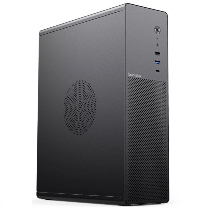 CoolBox CAIXA MATX SLIM T100 USB-C 3.2 GEN1 FULL METAL S/FTE + 1…