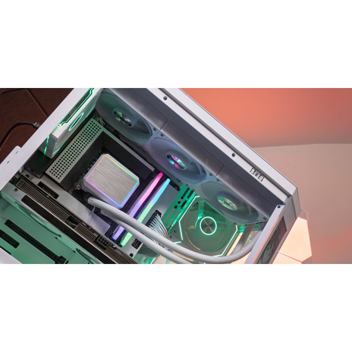 Mars Gaming ML-PROII360W All-in-One Liquid CPU Cooler 12 cm White 1…