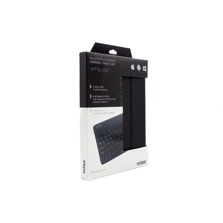 Nilox BLACK BLUETOOTH KEYBOARD CASE FOR 9.7" TO 10.5" TABLETS