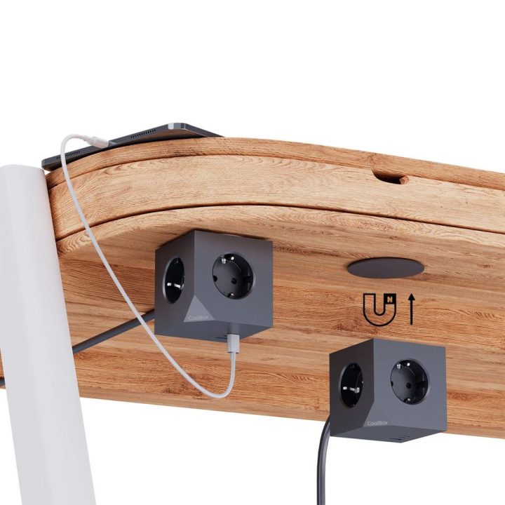 CoolBox CUBIK MAGNET 3-Outlet Magnetic Cube with USB Charging and…