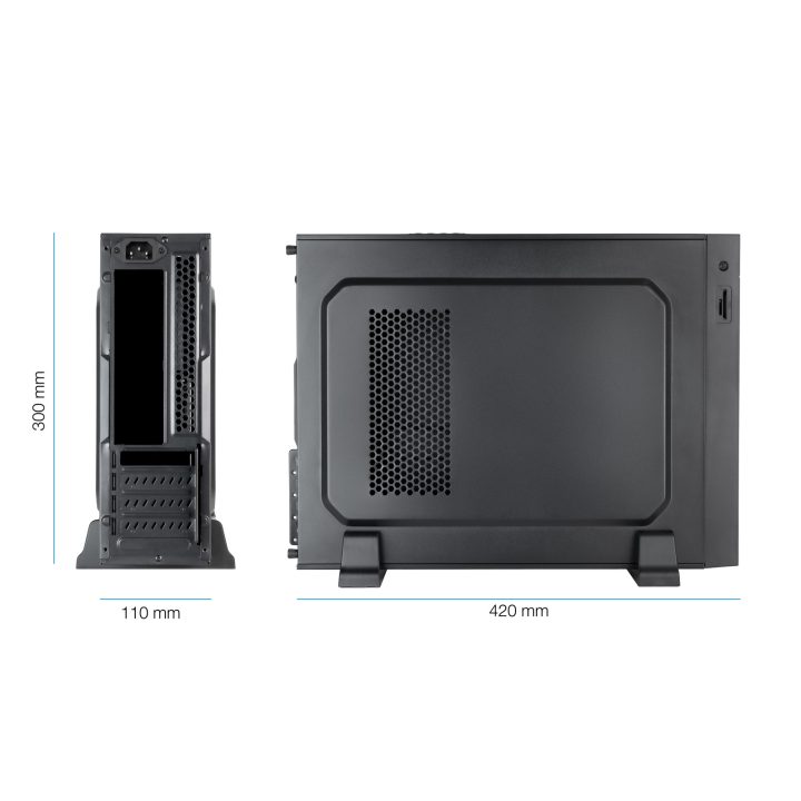 TooQ Caixa Slim Micro-ATX