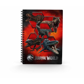 Sd toys Caderno com efeito 3D carnivorous Jurassic World (UNI25424)