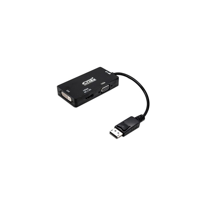 Nanocable Conversor DisplayPort para VGA / HDMI, 3 em 1, DP…