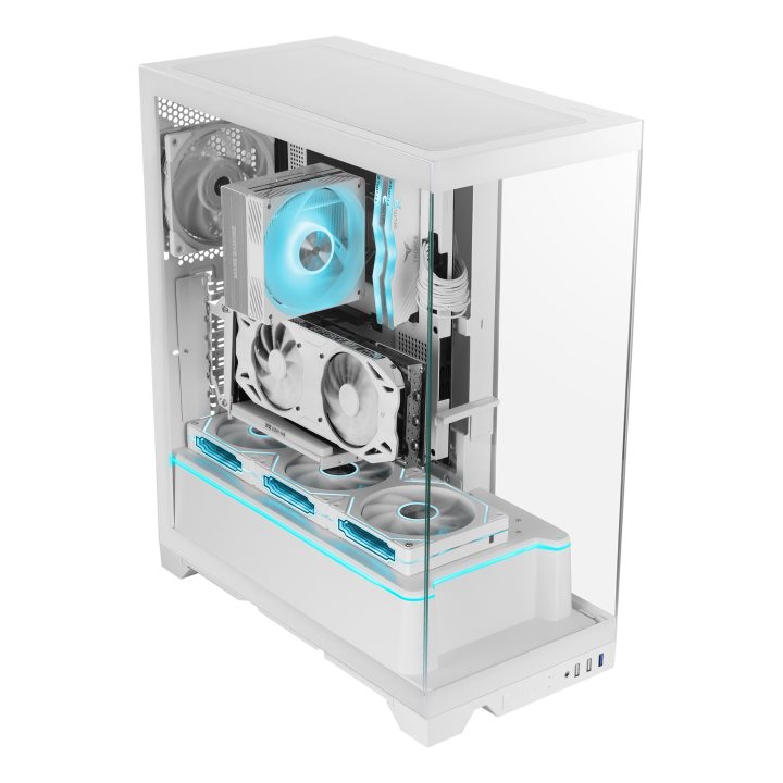 Mars Gaming MCPRISMAW caixa de PC Midi Tower Branca