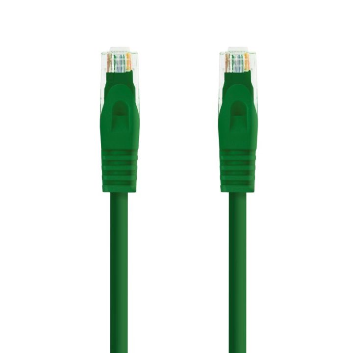 Nanocable Cat.6A UTP AWG24 RJ45 Patch Cable LSZH, Green, 1.0m