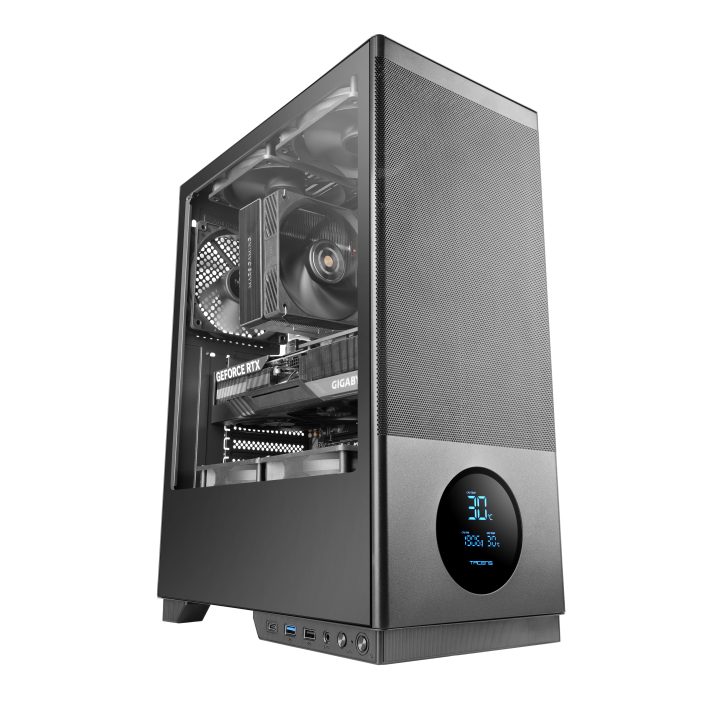 Tacens 2SAGITTA20 Midi Tower Computer Case Black