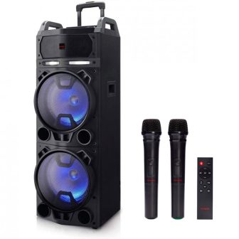 Altavoz trolley Aiwa kbtus-900 100W rms con karaoke 2 micros…