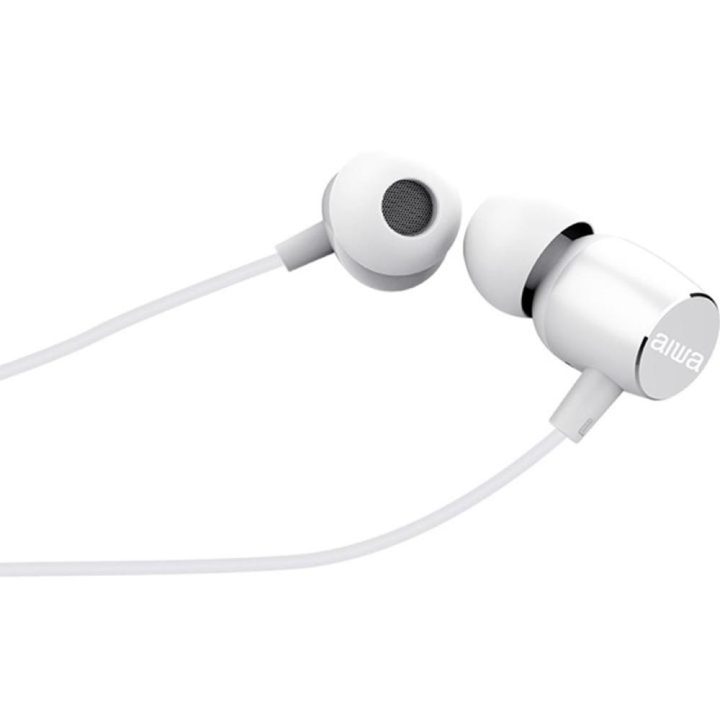 Aiwa ESTM-30WT Earbuds 3.5mm Jack White