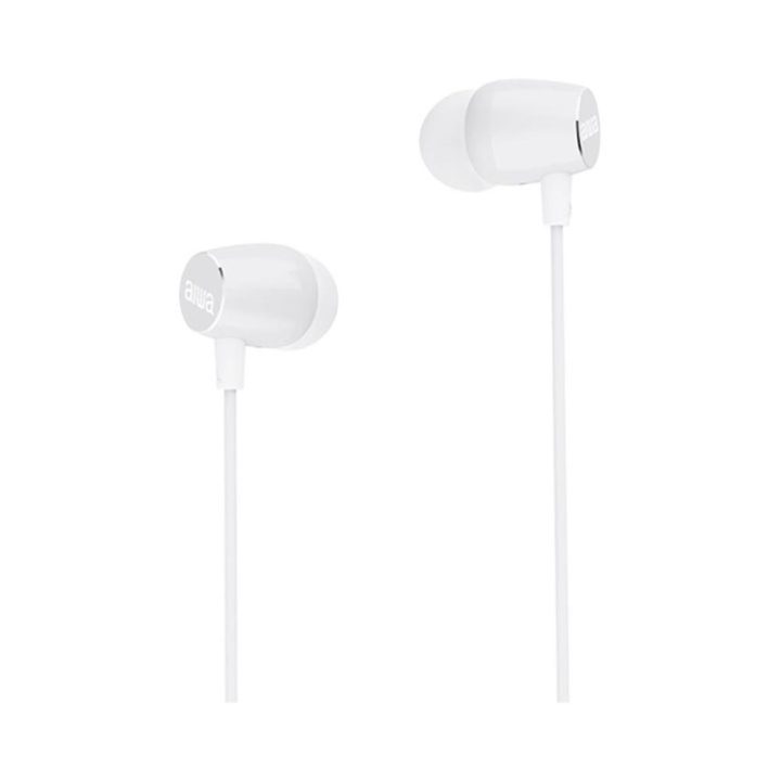 Auricular Aiwa estm-30WT jack 3.5mm blanco