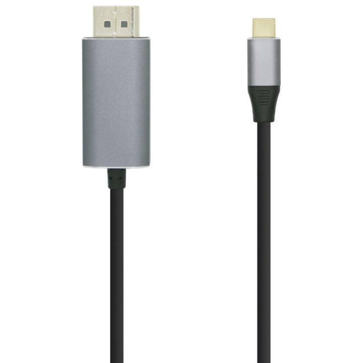 AISENS Cabo conversor USB-C para DisplayPort 4K@60HZ, USB-C/M-DP/M…