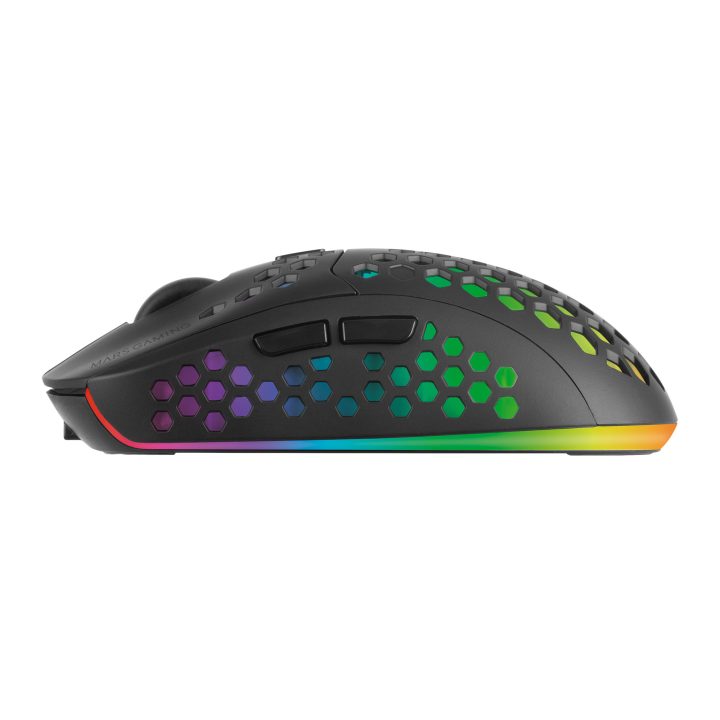 Mars Gaming MMW3, Rato Gaming Sem Fios, RGB Flow, Ultraleve 79g…