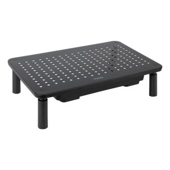 TooQ Soporte Elevador Multiusos para Monitor/Portátil, Negro