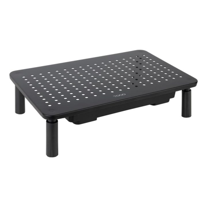 TooQ Multi-Purpose Monitor/Laptop Riser Stand, Black