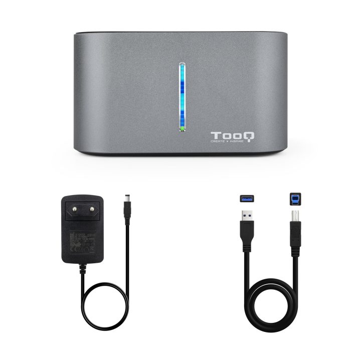 TooQ TQDS-805G base de conexão para disco rígido USB 3.2 Gen 1 (3.1…