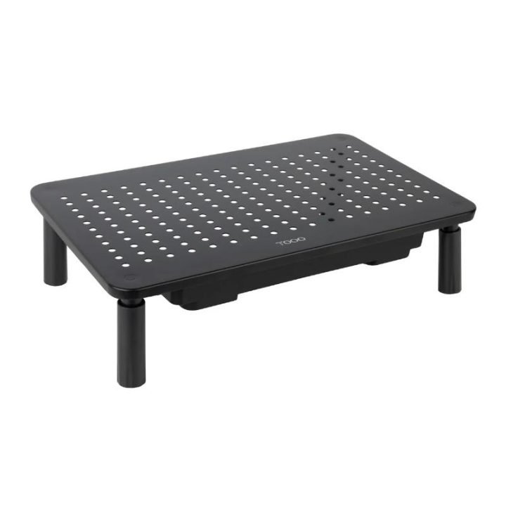 TooQ Suporte Elevador Multiusos para Monitor/Portátil, Preto
