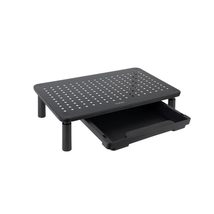 TooQ Multi-Purpose Monitor/Laptop Riser Stand, Black
