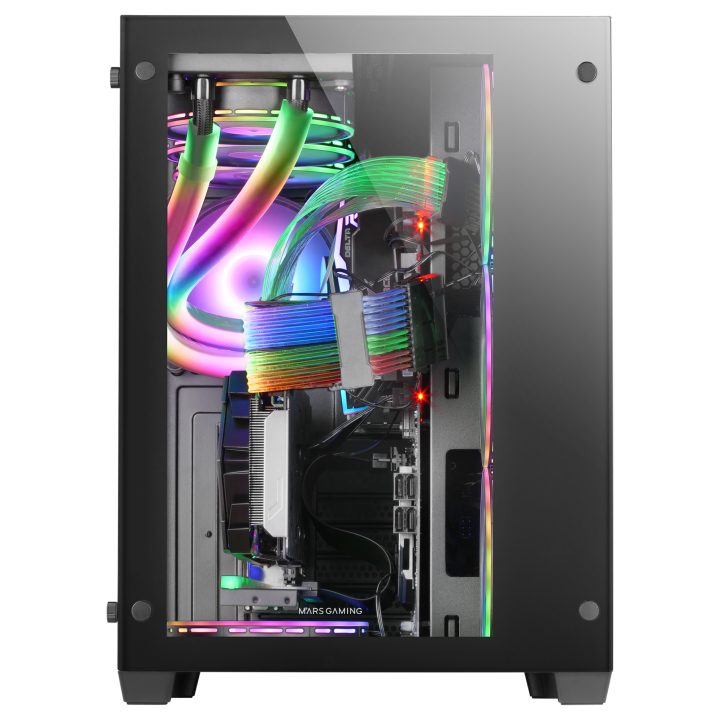 Mars Gaming Custom XXL E-ATX Gaming Case, Tempered Glass Side and…