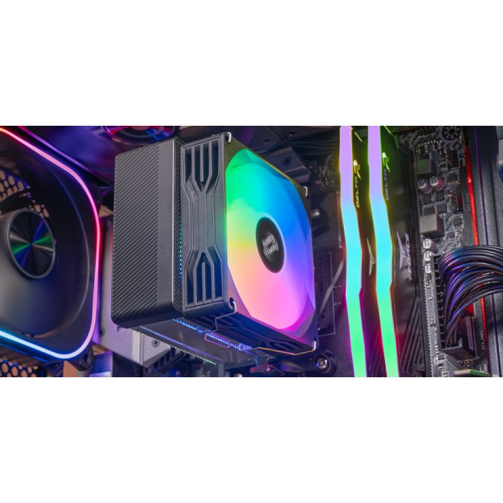 Mars Gaming MCPU-X3 CPU Air Cooler 9 cm Black 1 piece(s)