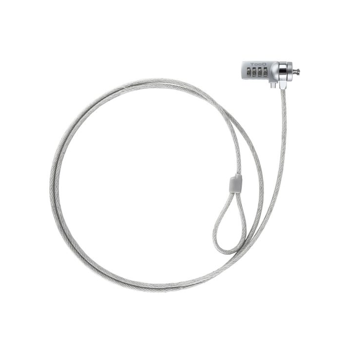TooQ TQCLKC0015 cabo antirroubo Prata 1,5 m