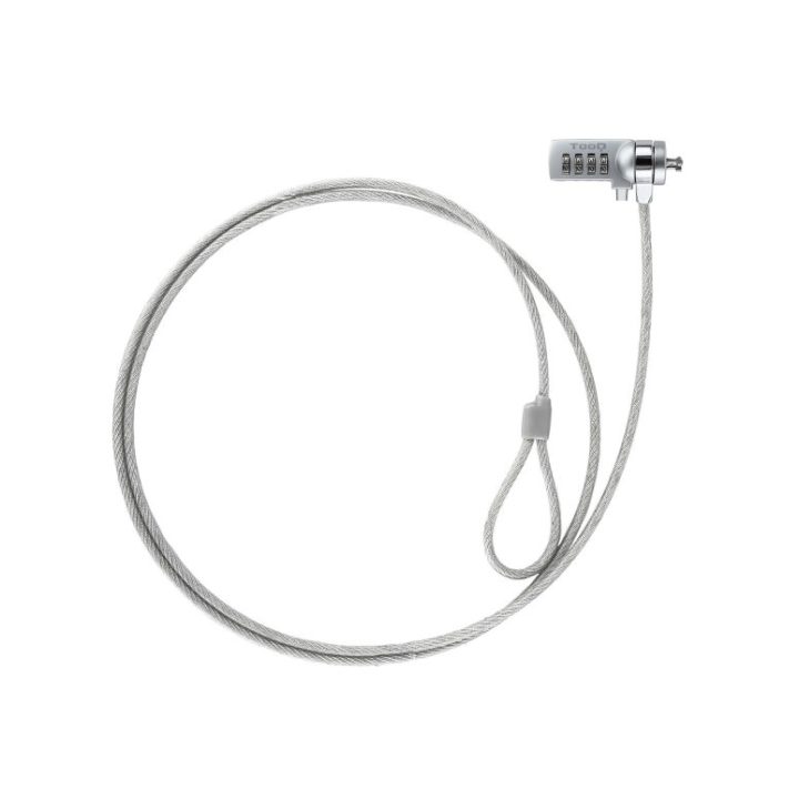 TooQ TQCLKC0015 Anti-Theft Cable Silver 1.5 m