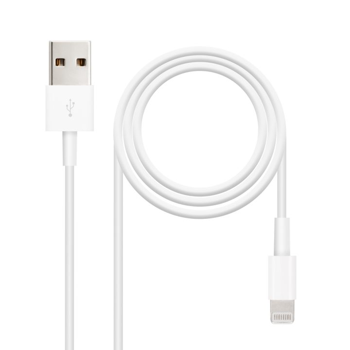 Nanocable Lightning to USB-A Cable, Lightning/M - USB A/M, White, 50…