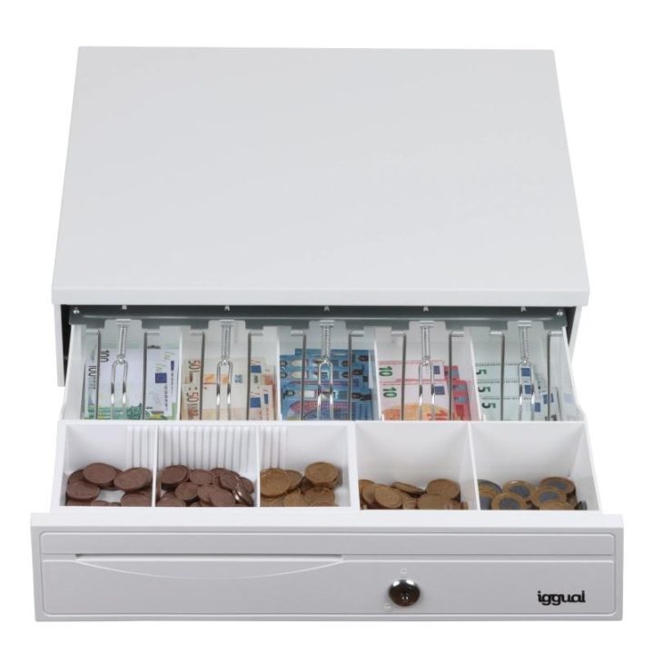 iggual IRON-30PW 5+5 Cash Drawer Pure White