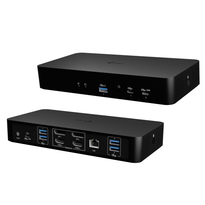 i-tec Universal Intelligent Dual Display Docking Station + Power…