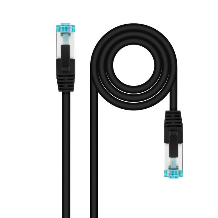 Nanocable Cabo de Rede Cat.7 600MHZ LSZH SFTP PIMF AWG26, Preto, 2 m