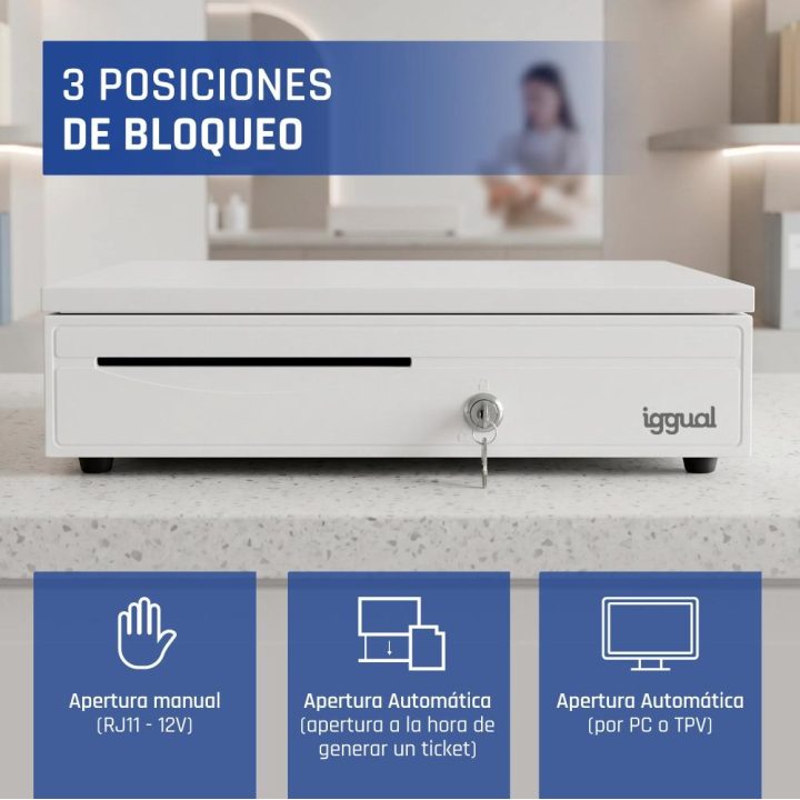 iggual Gaveta de moedas IRON-30PW 5+5 Branco Puro