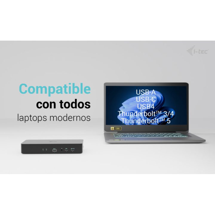 i-tec Universal Intelligent Dual Display Docking Station + Power…
