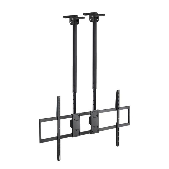 TooQ Extendable Dual-Pole Ceiling Mount for 60"-120" Screens, Black