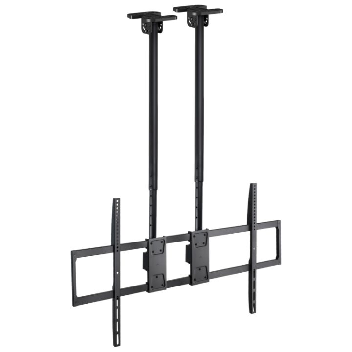 TooQ Extendable Dual-Pole Ceiling Mount for 60"-120" Screens, Black